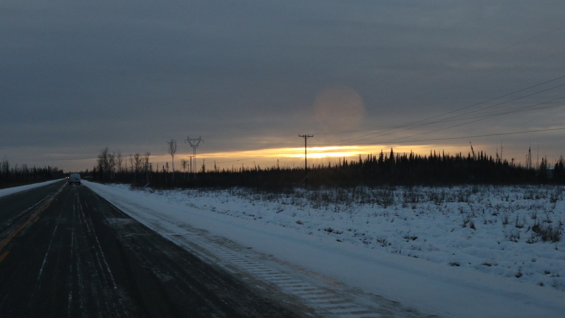 Sunset over the Tanana Flats
