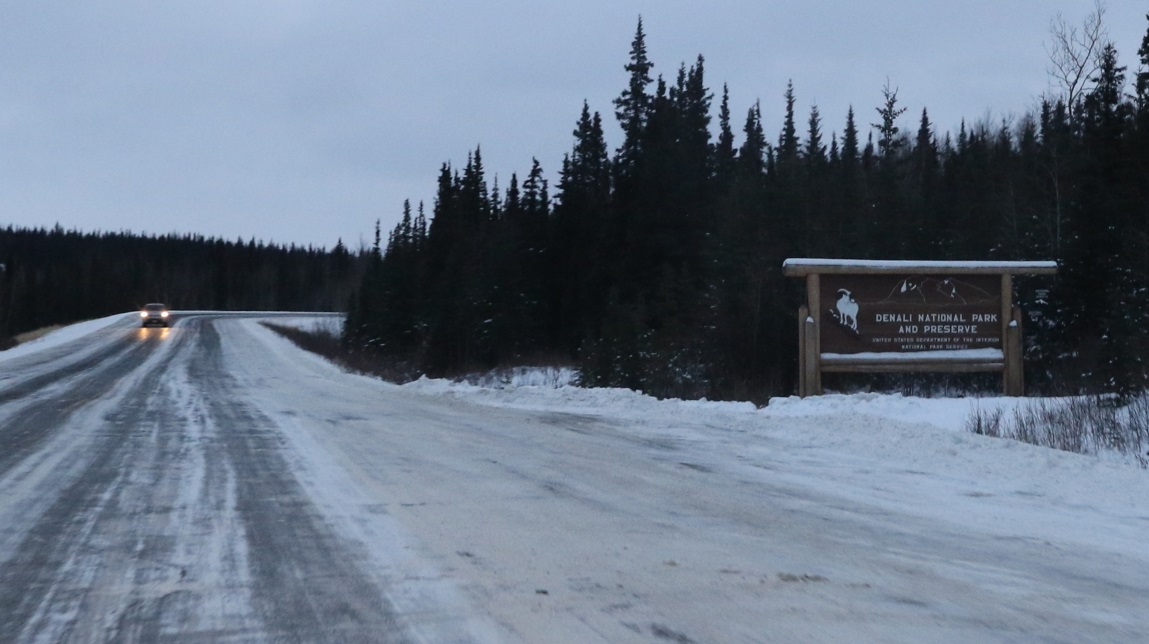 Entering Denali National Park