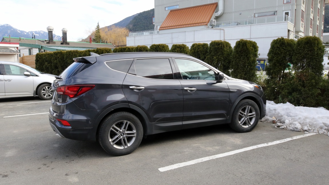 Our rental car a 2018 Hyundai Santa Fe