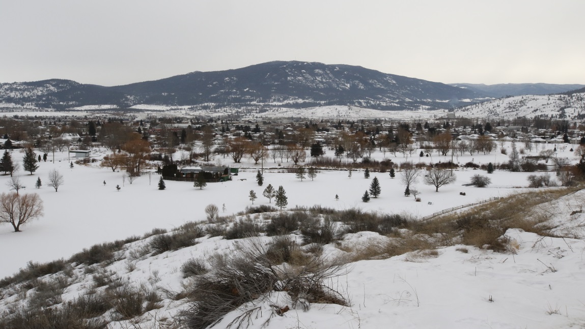 View of Merritt BC from a viewpoint on Juniper Drive
