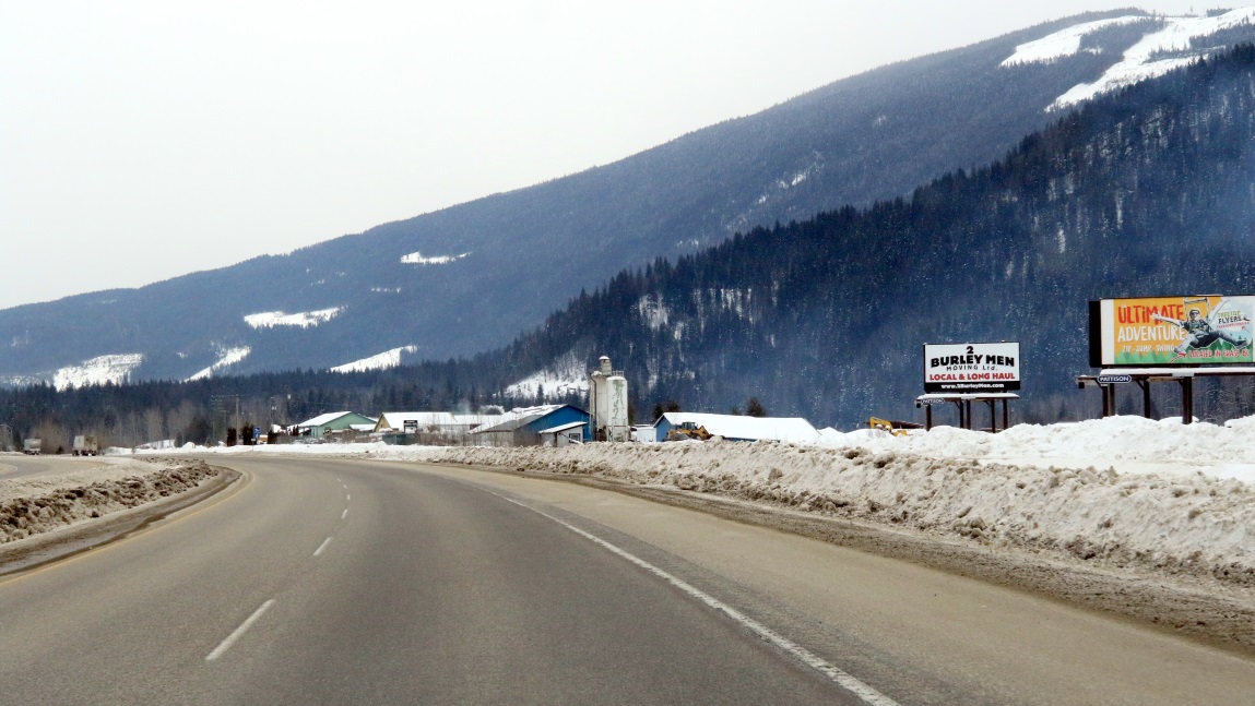 Passing the Sicamous Concrete and Gravel plant