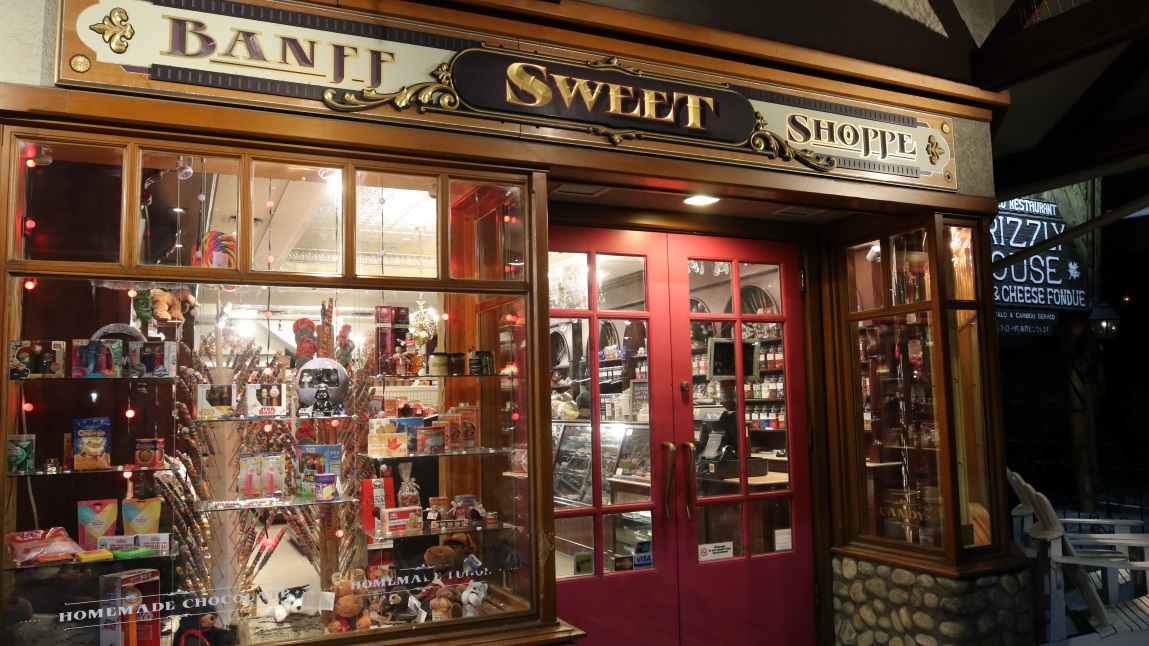 Sweets shop on Banff Avenue