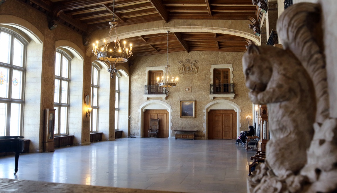 Ballroom inside the Fairmont Banff Springs Hotel