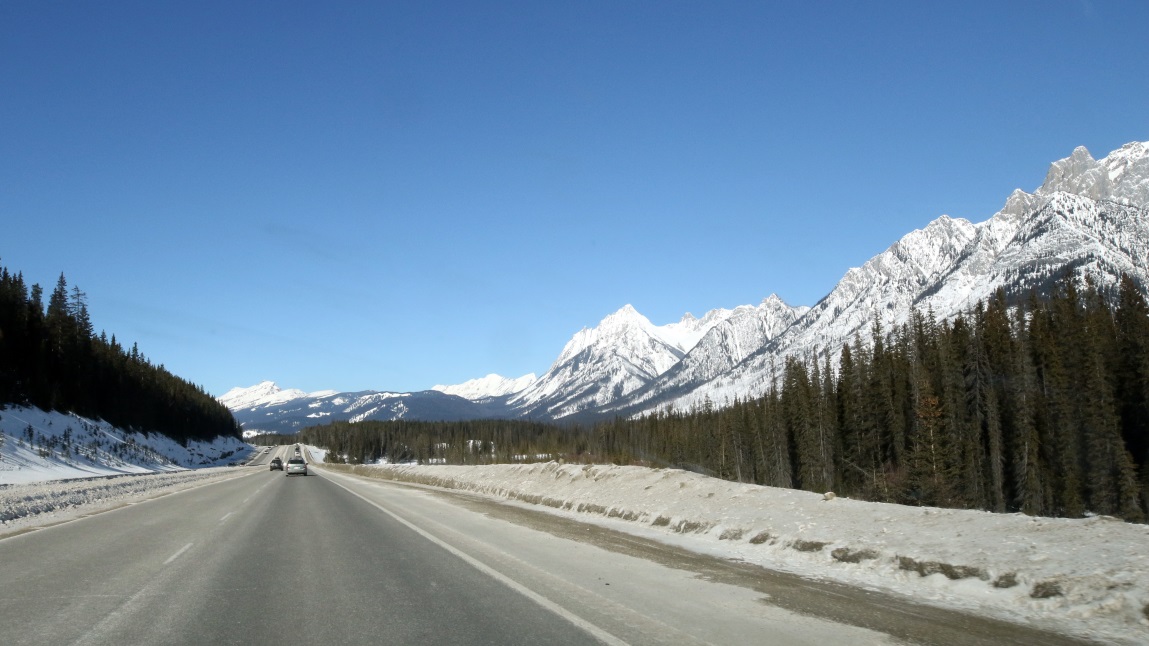 Heading Northwest on the Trans-Canada Highway