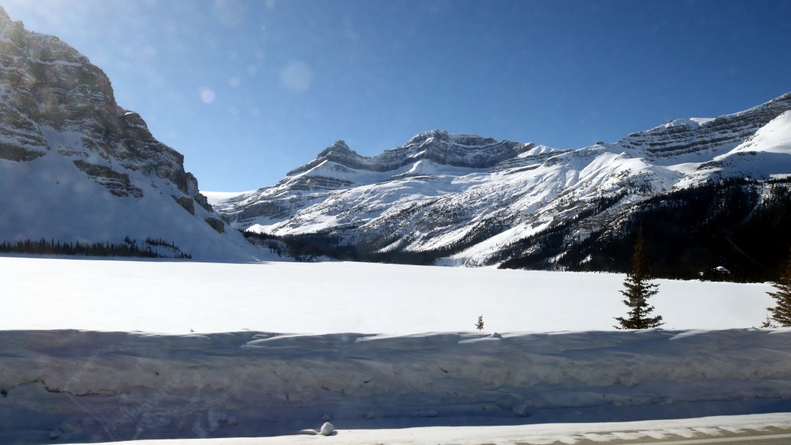 Looking across Bow Lake