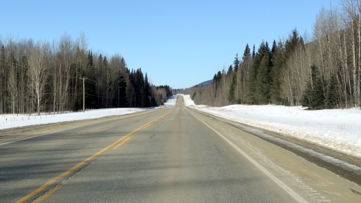 Straight road in Dunster