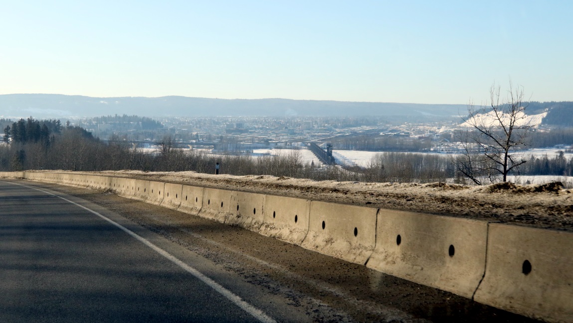 Heading into Prince George