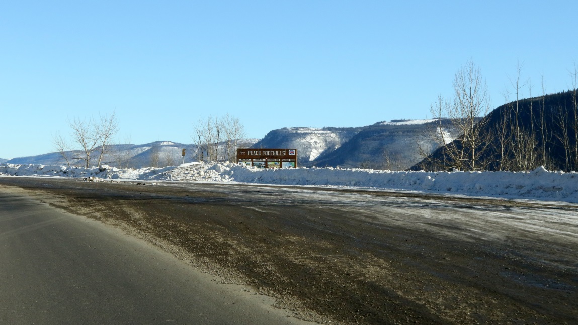 Peace Foothills sign