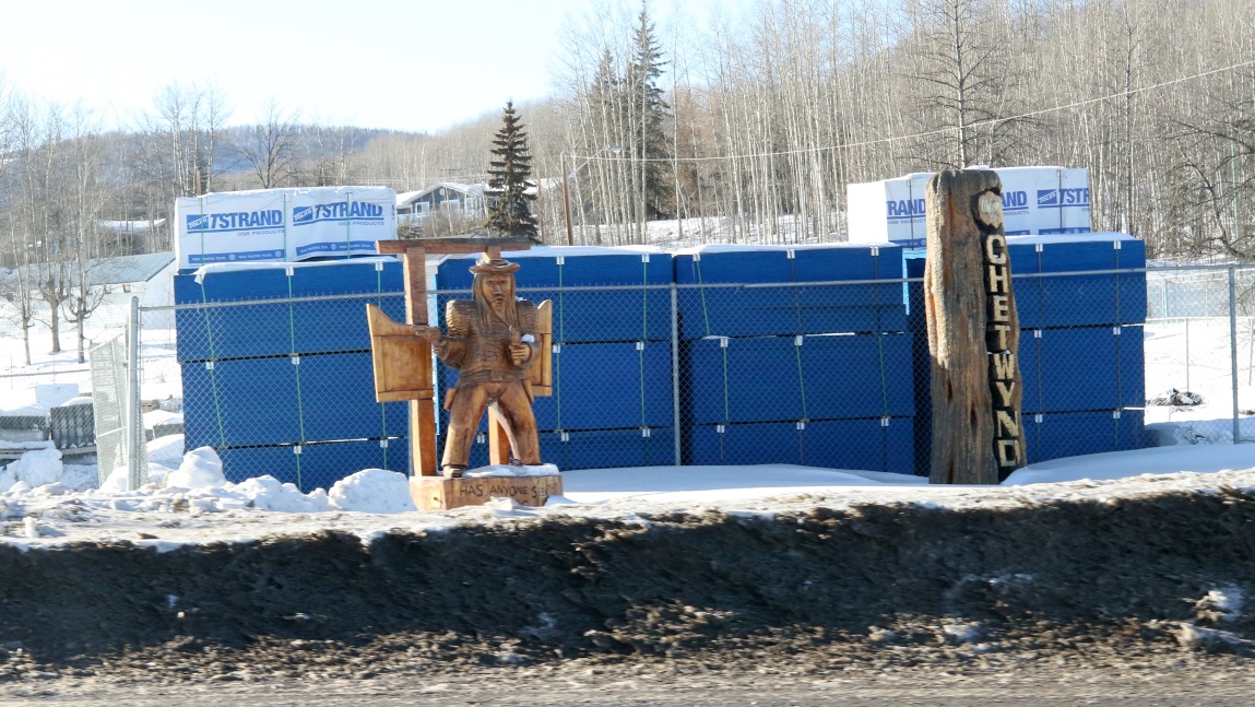 Wood carvings in Chetwynd