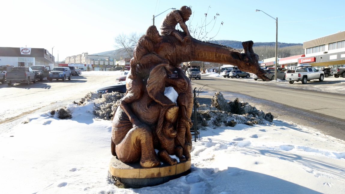 Wood carvings in Chetwynd
