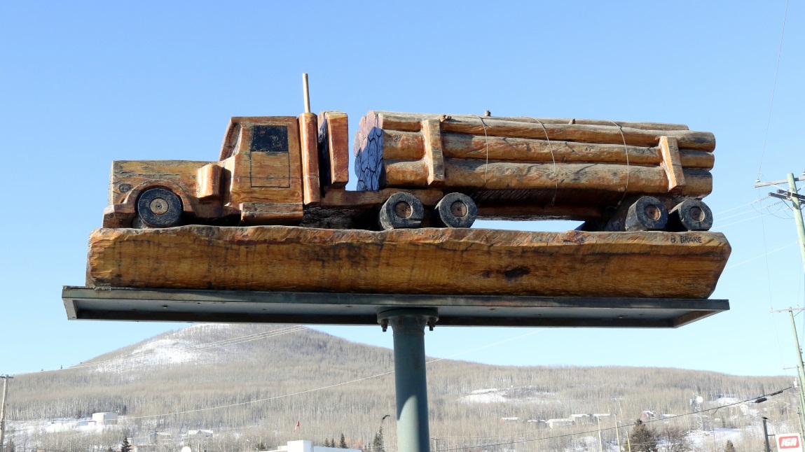 One of my favorite wood carvings in Chetwynd