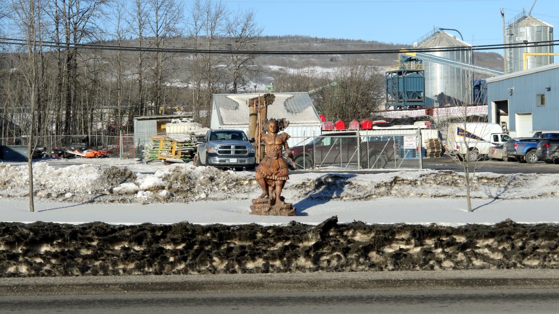 Wood carvings in Chetwynd