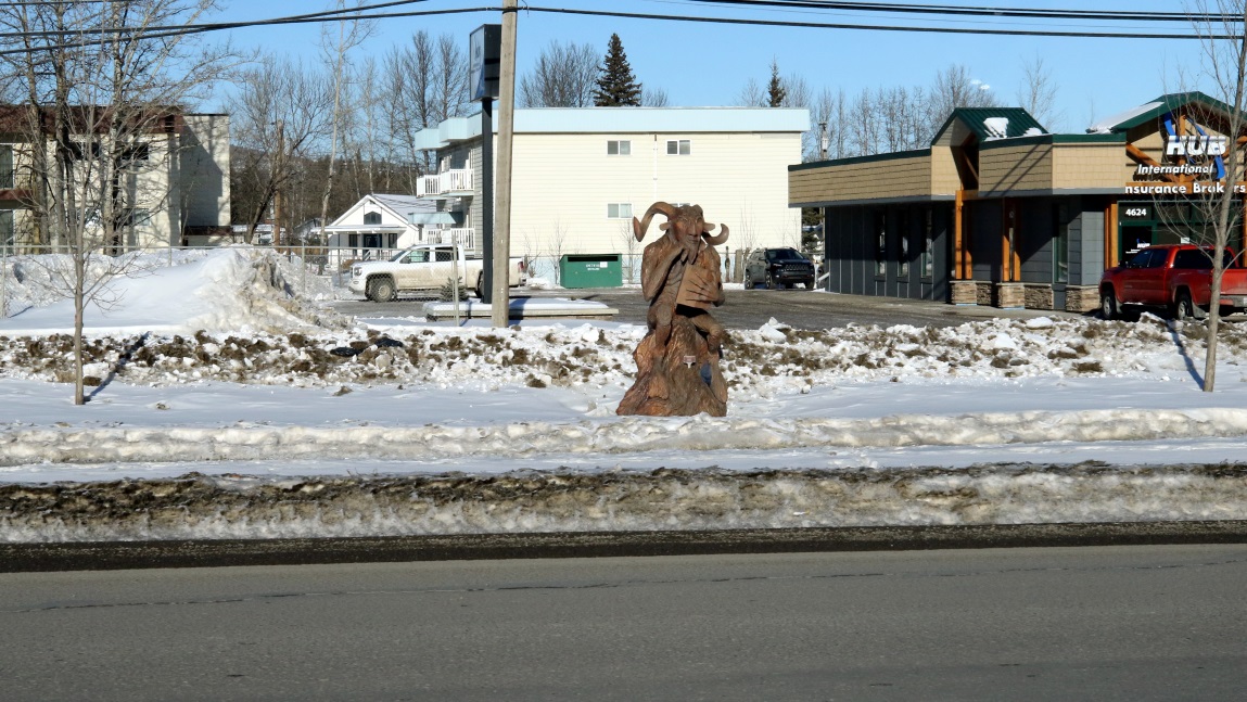 Wood carvings in Chetwynd