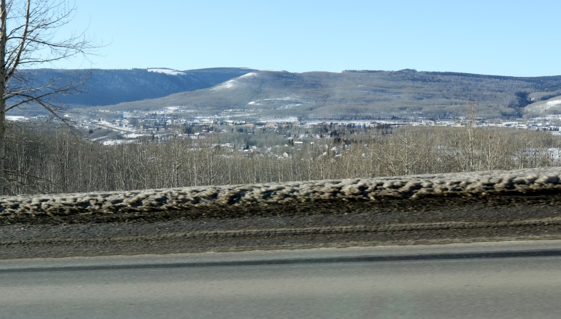 Looking down on Chetwynd