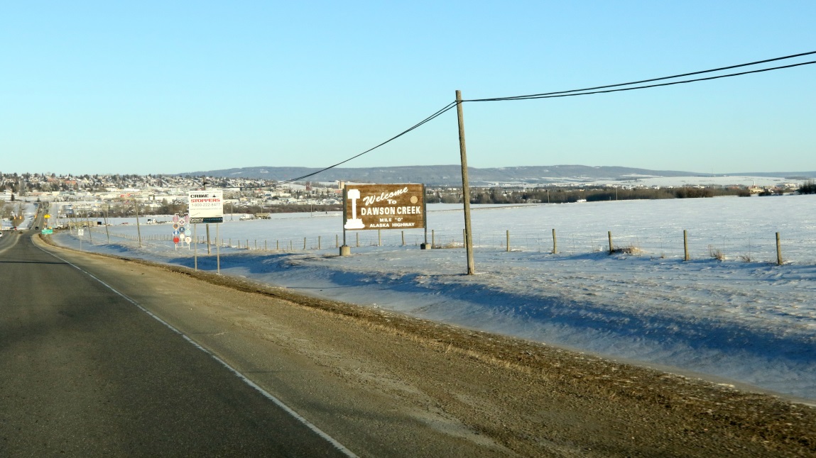 Coming into Dawson Creek
