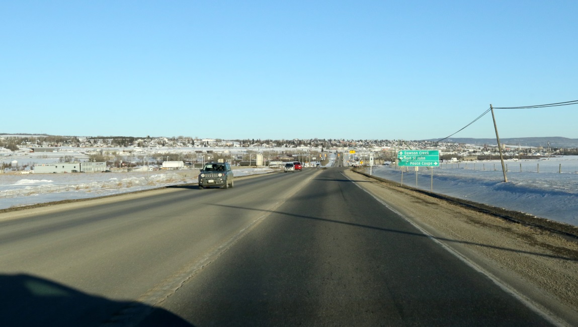 Approaching Dawson Creek