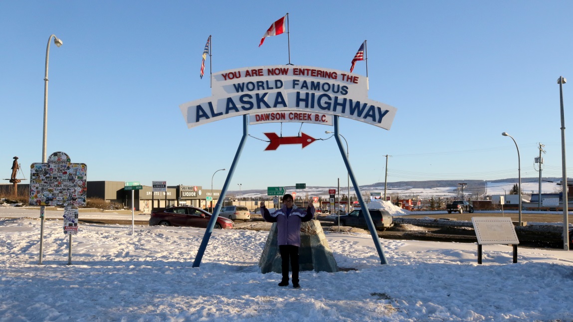 Beginning of the Alaska Highway
