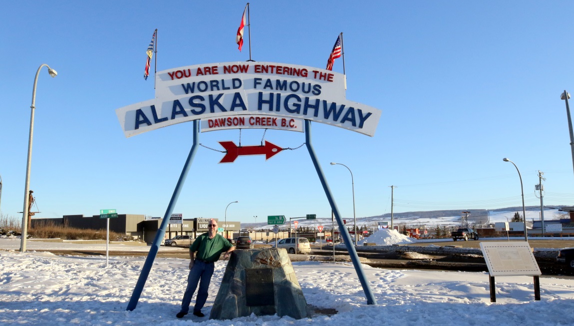 Beginning of the Alaska Highway