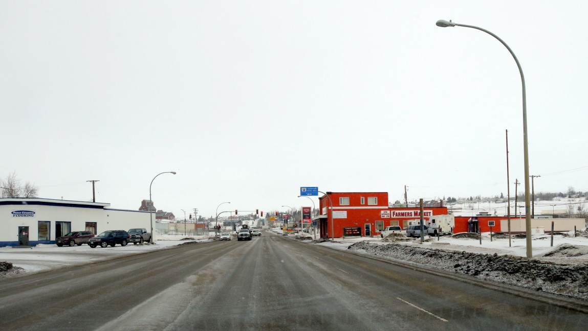 Driving in Dawson Creek