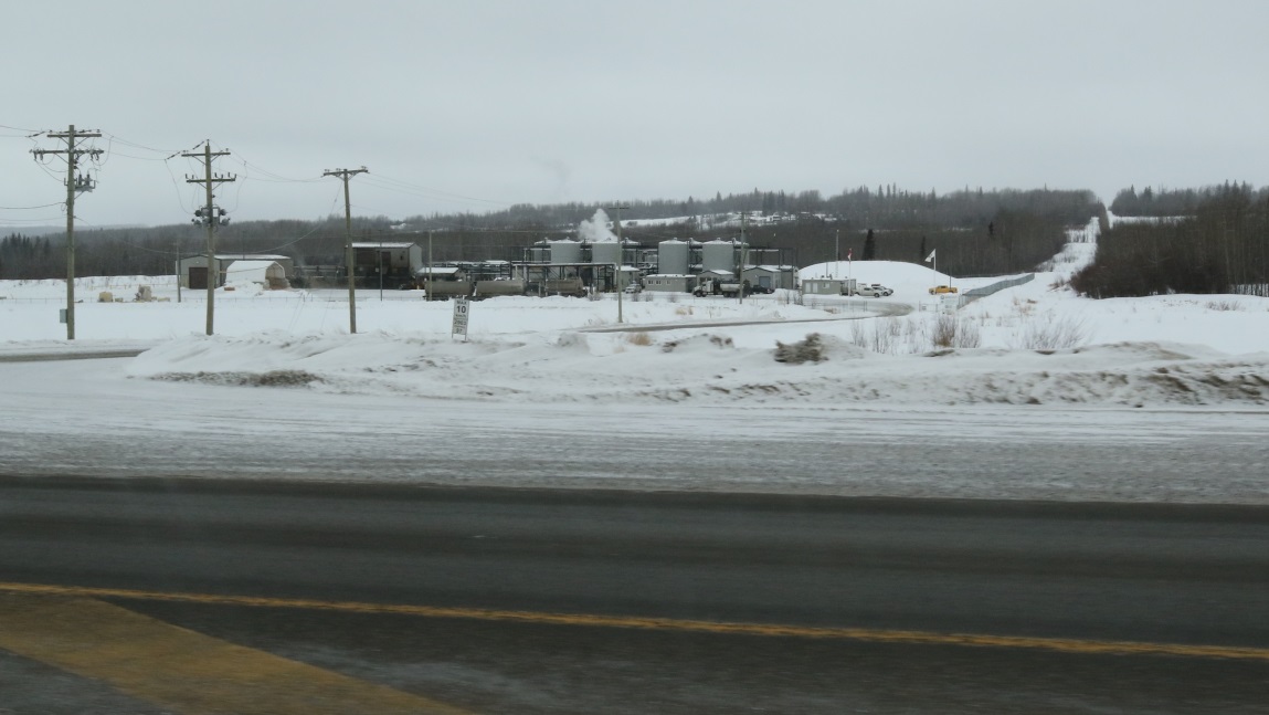 Natural gas compressor station