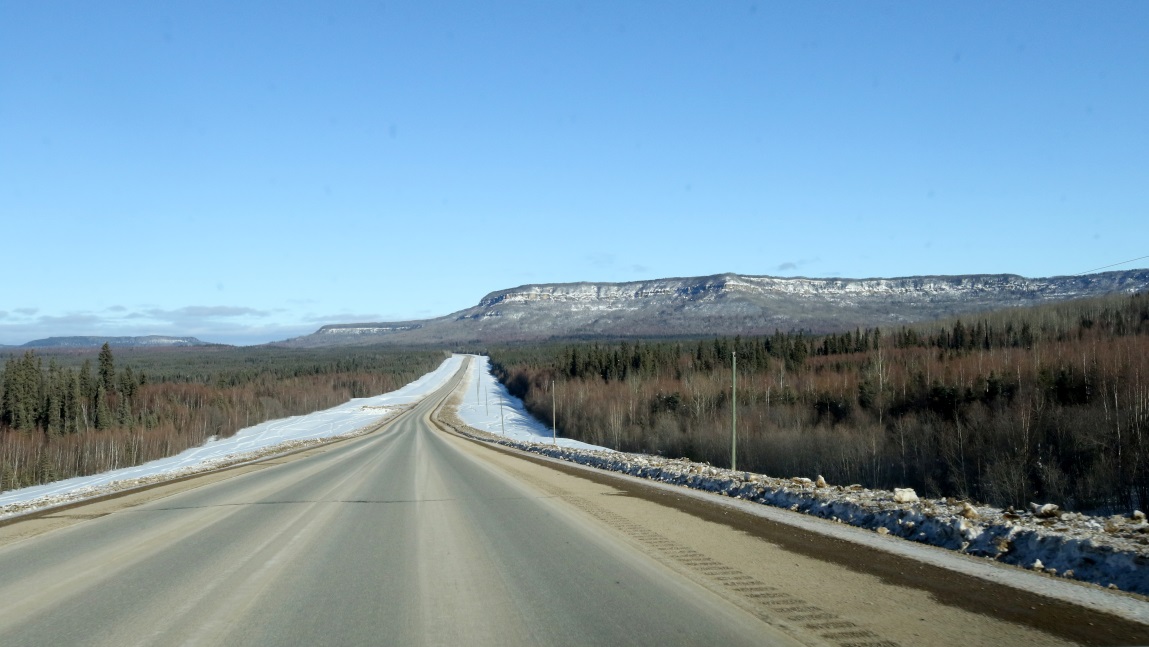Four miles north of Prophet River