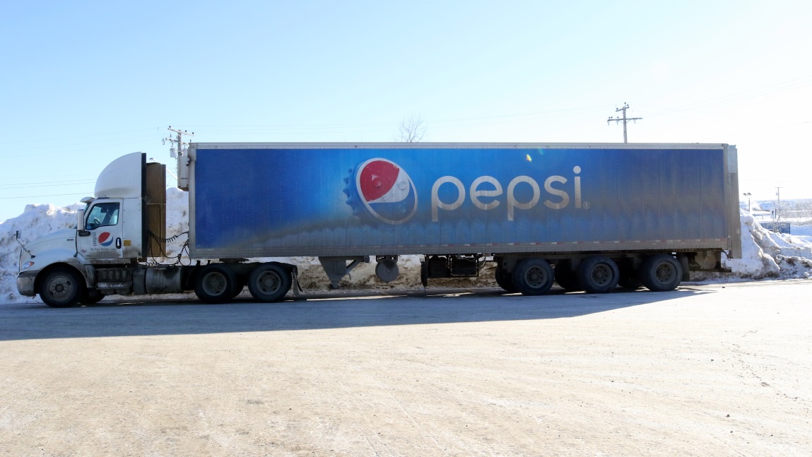 A lot more Pepsi trucks