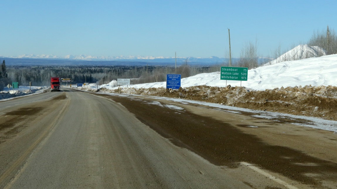 Departing Fort Nelson