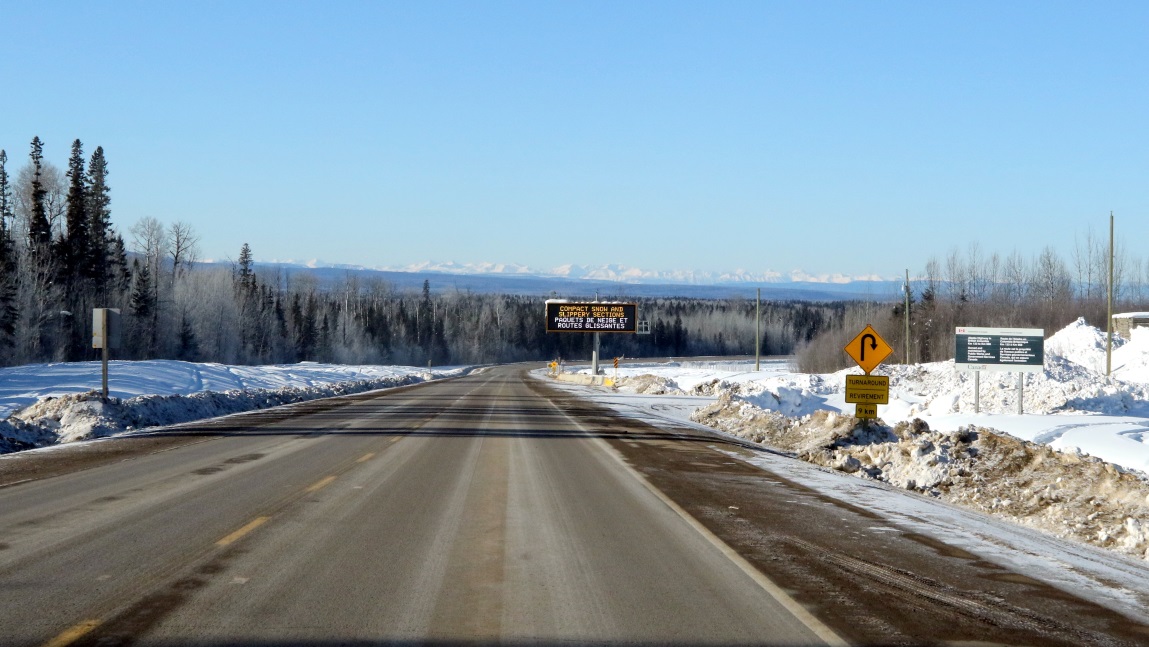 Highway road condition information