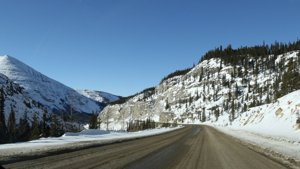 Three miles West of Summit Lake