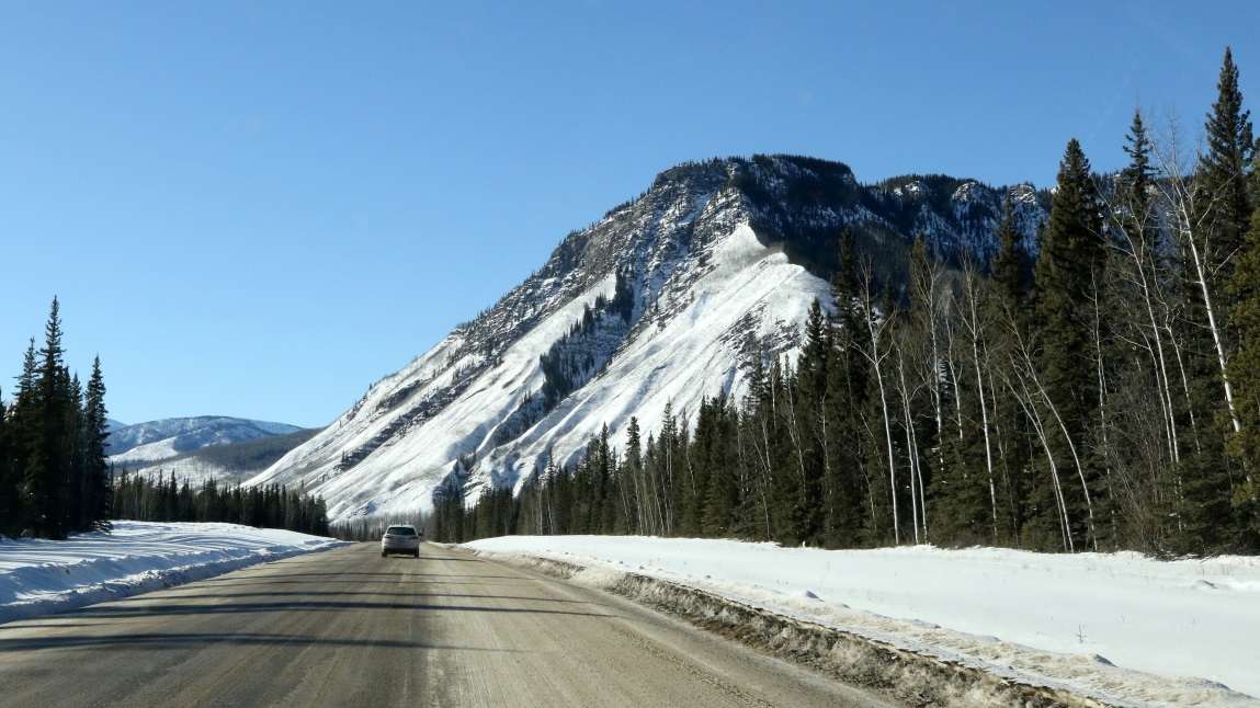 Eight miles East of Toad River