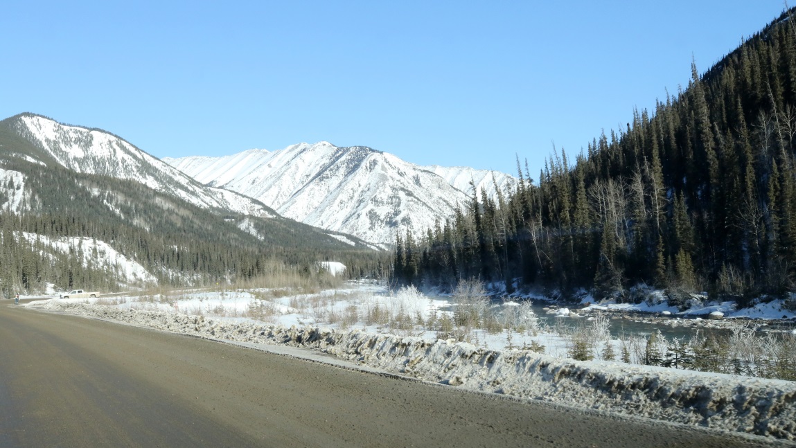 Fifteen miles South of Liard River