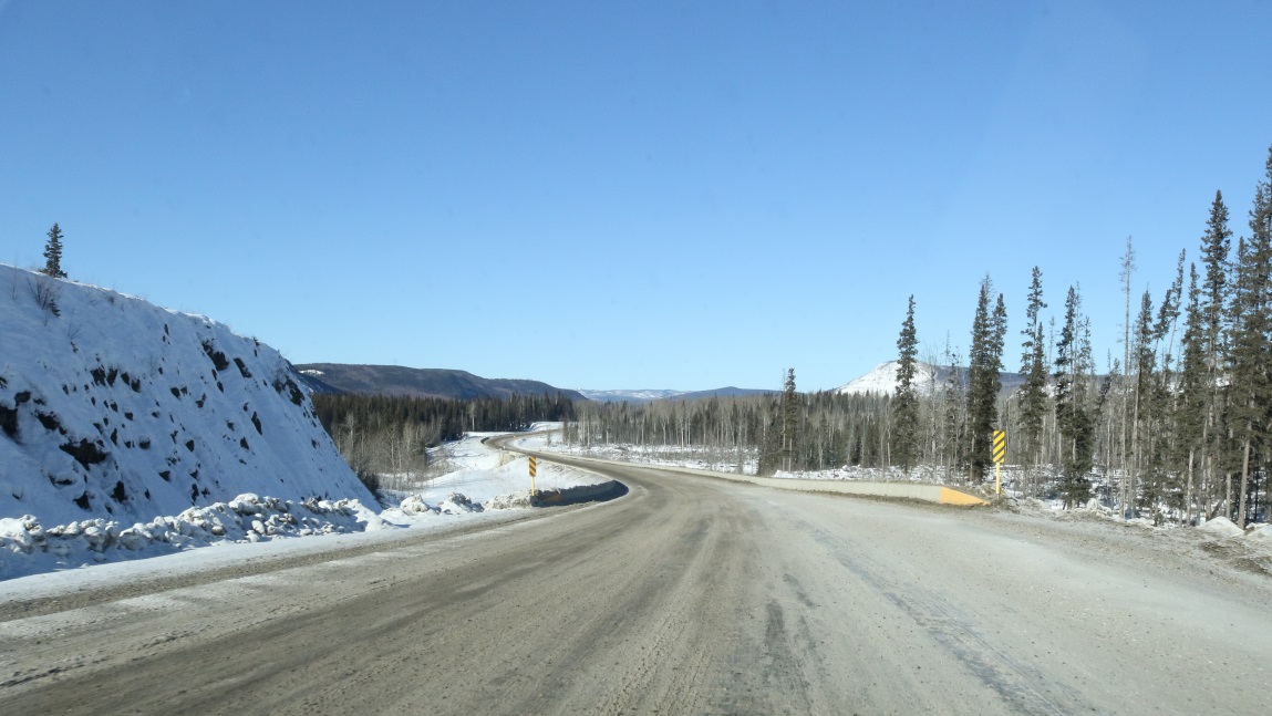 Sixteen miles North of Liard River