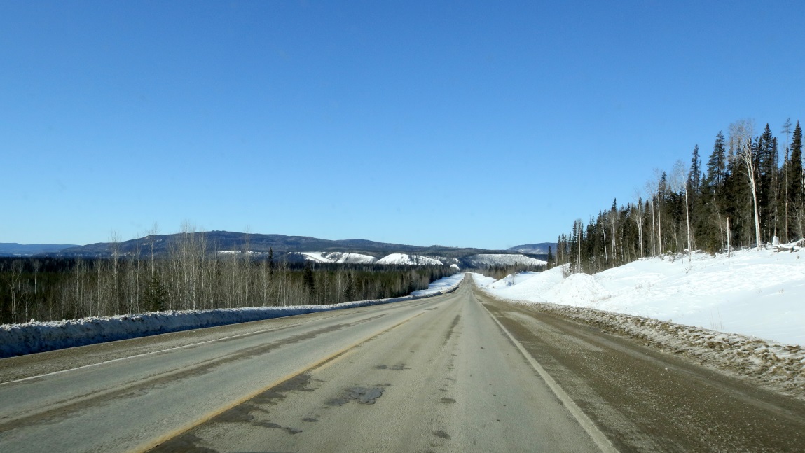 One mile East of Coal River