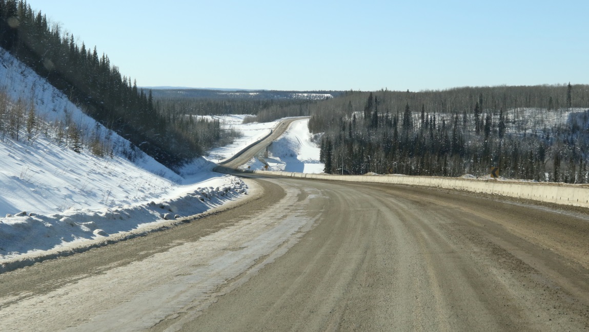 Crossing the Hyland River