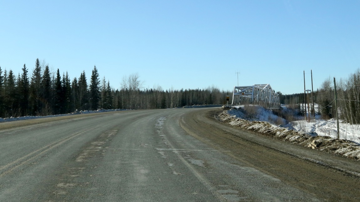 Crossing the Liard River