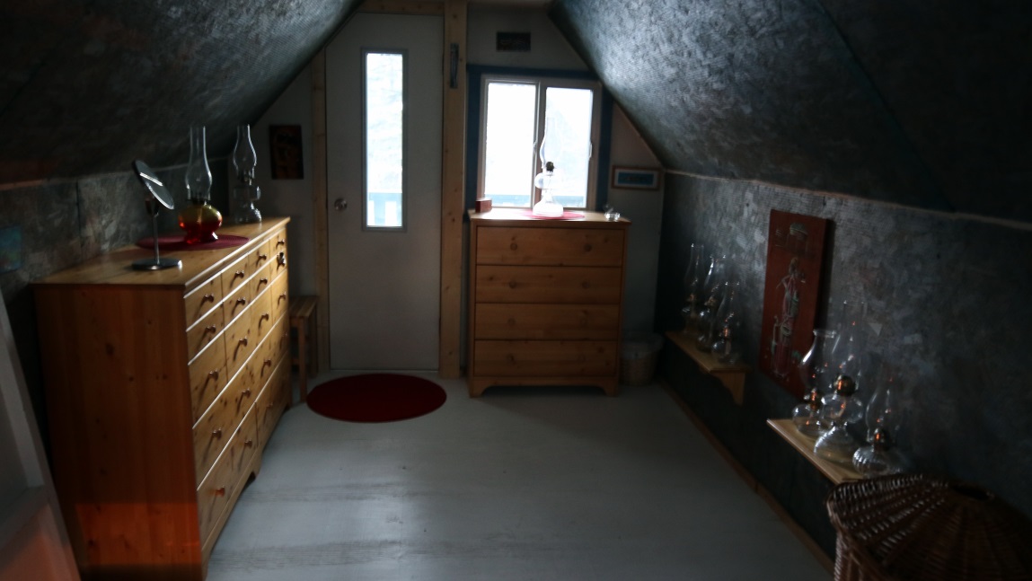 The sleeping area upstairs