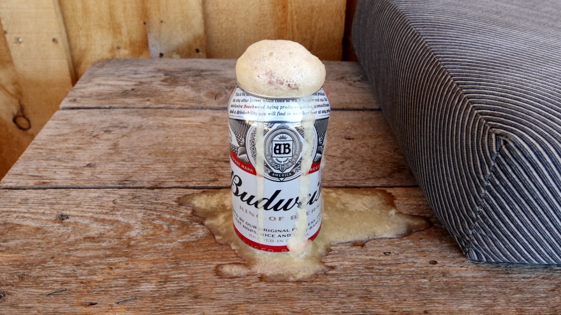 Somebody left a beverage outside