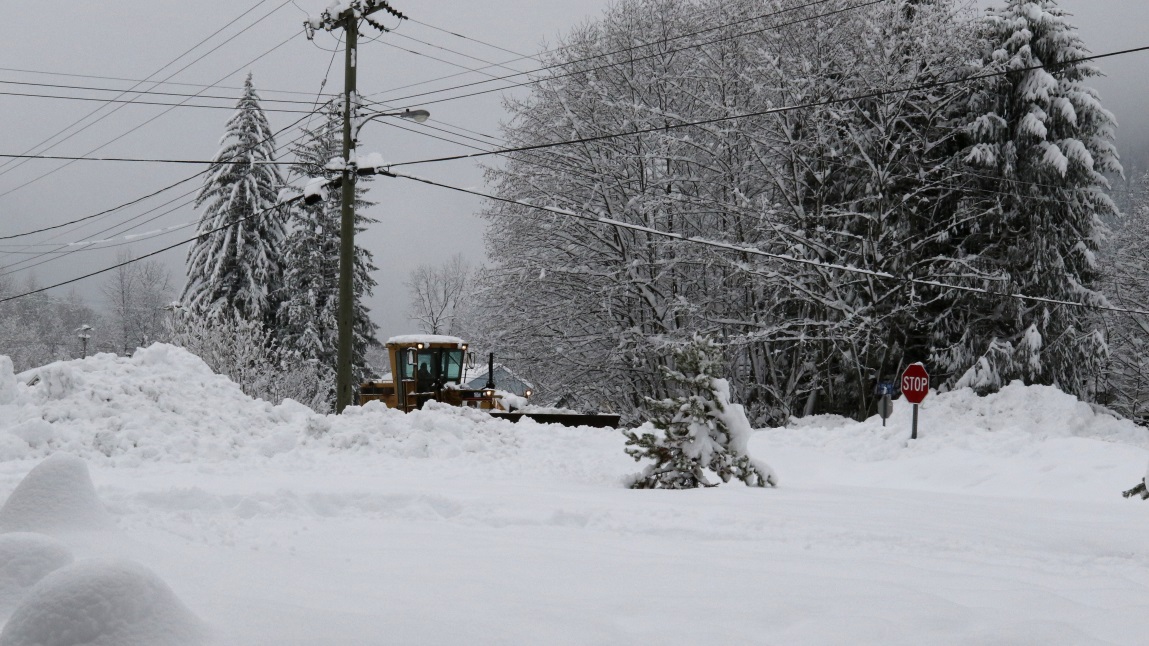 Plowing out after 13 inches of snow