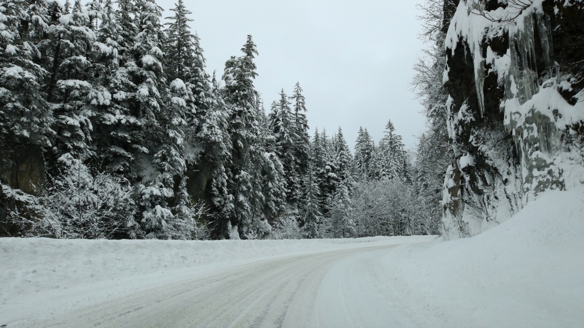 About nine miles North of Stewart