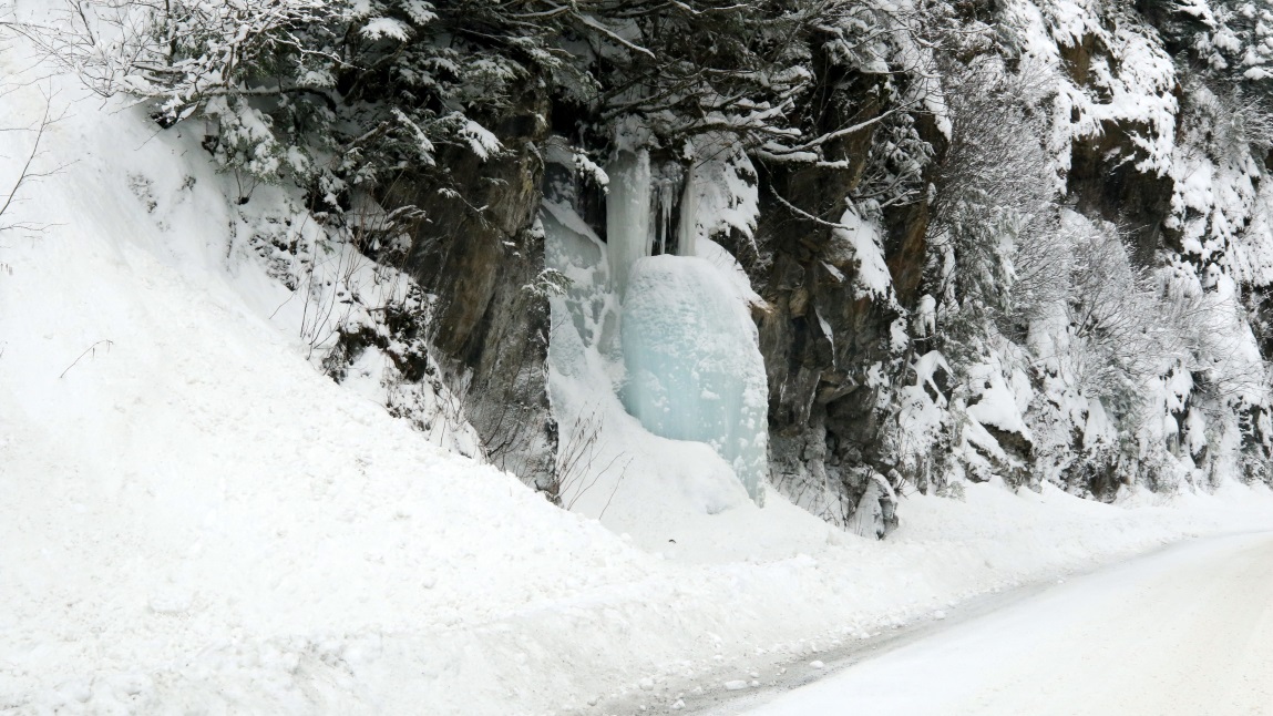 Icefall fourteen miles North of Stewart