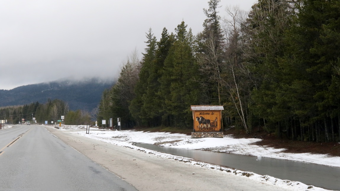 Passing through Thornhill