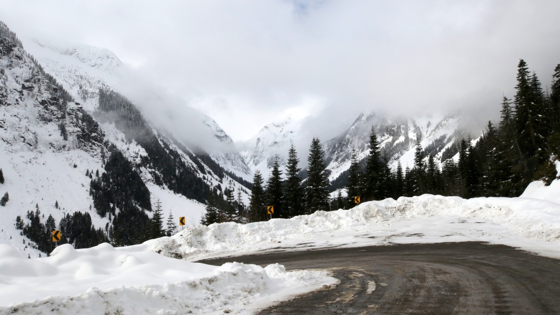Descending from Shames Mountain Ski Area