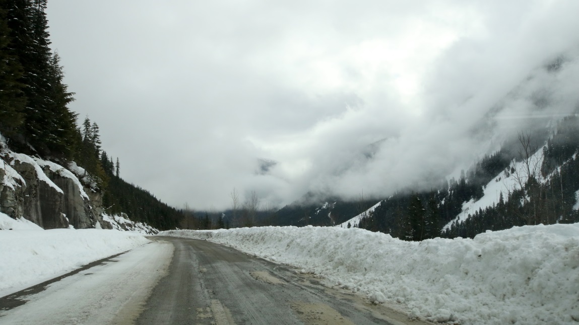 Descending from Shames Mountain Ski Area