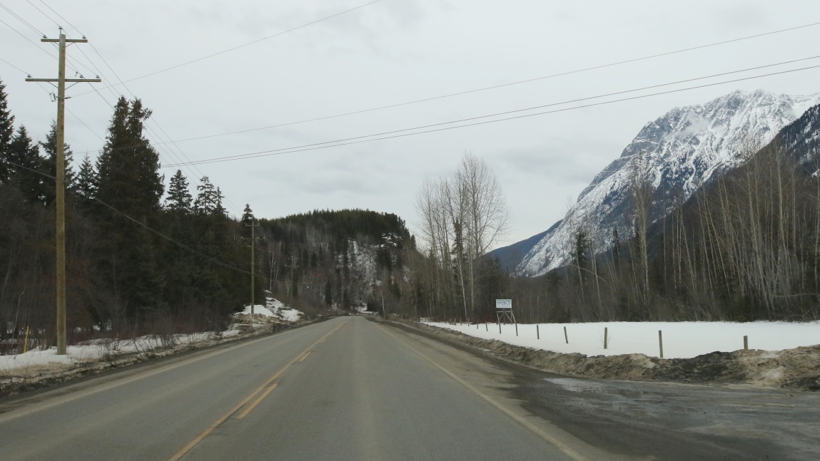 Eight miles Southwest of New Hazelton