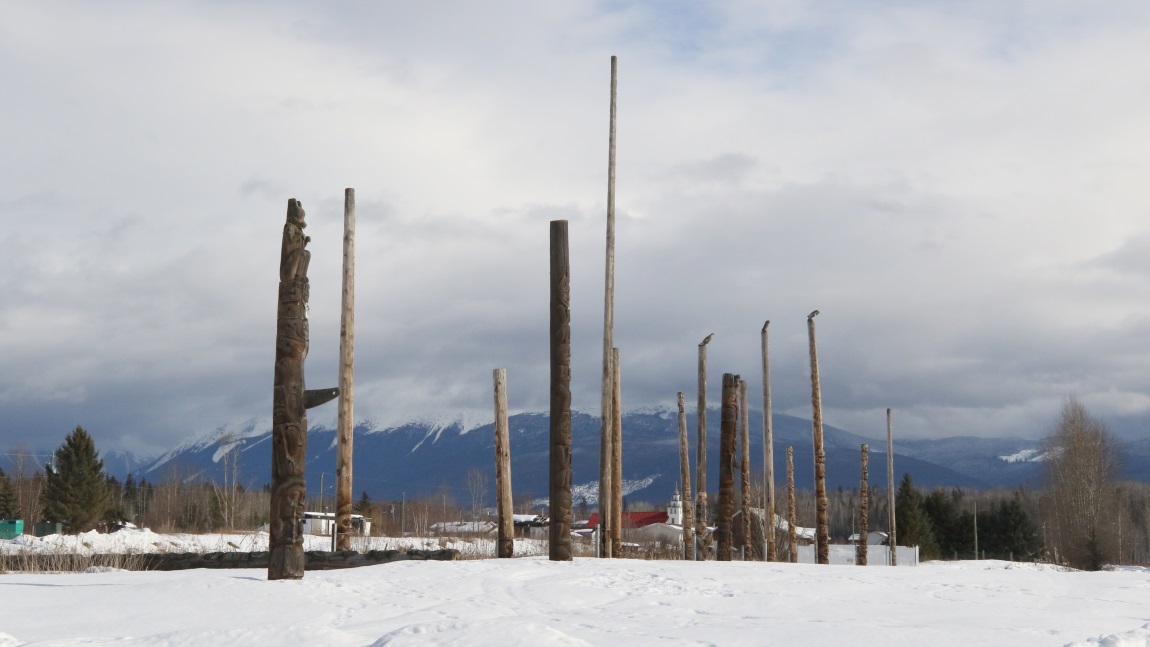 Kispiox totem poles