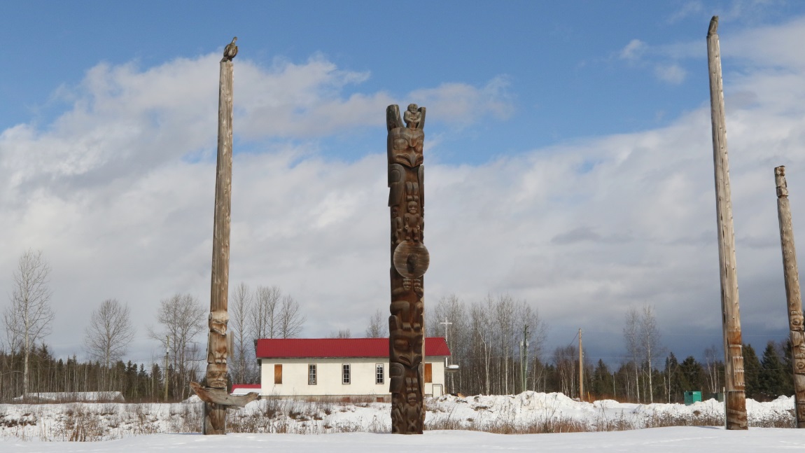 Kispiox totem poles