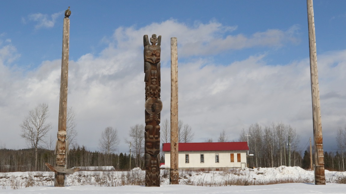 Kispiox totem poles