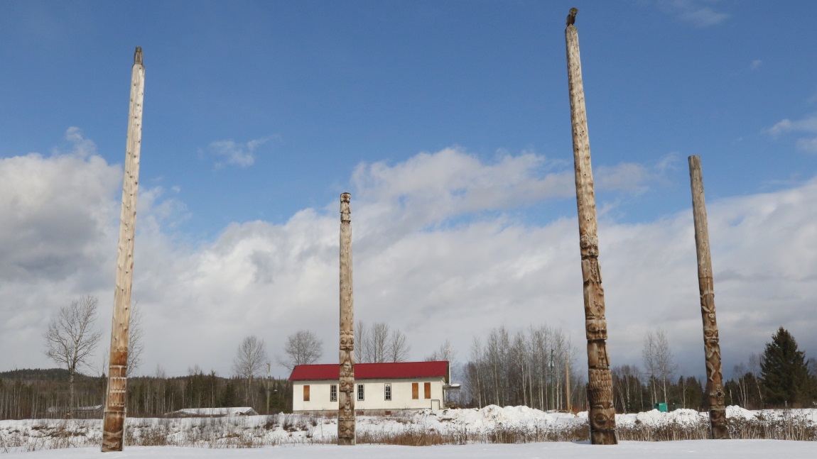 Kispiox totem poles