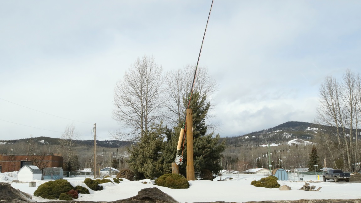 Giant fishing pole
