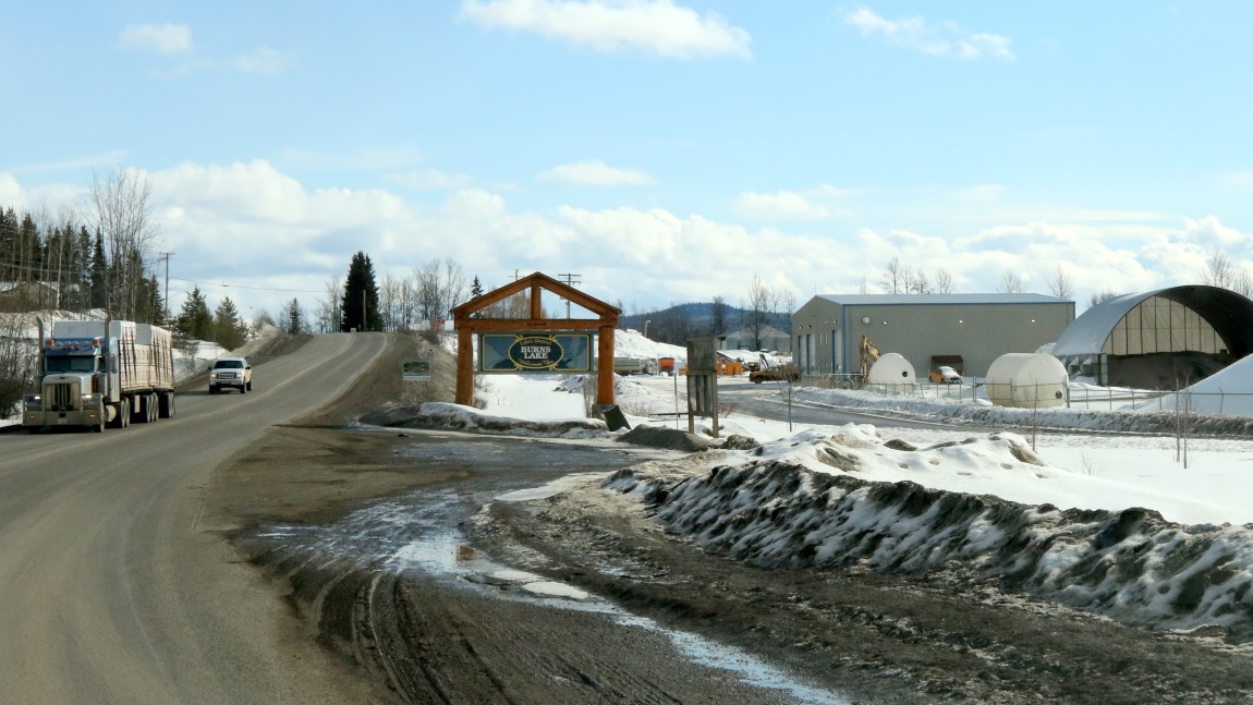 Arriving in Burns Lake